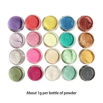 20 Pcs/set Epoxy pigment Pearlescent Powder Manual DIY Jewelry Filler Crystal Mud Epoxy Resin Color Dye Pigment Powder
20 Pcs/set Epoxy pigment Pearlescent Powder Manual DIY Jewelry Filler Crystal Mud Epoxy Resin Color Dye Pigment Powder