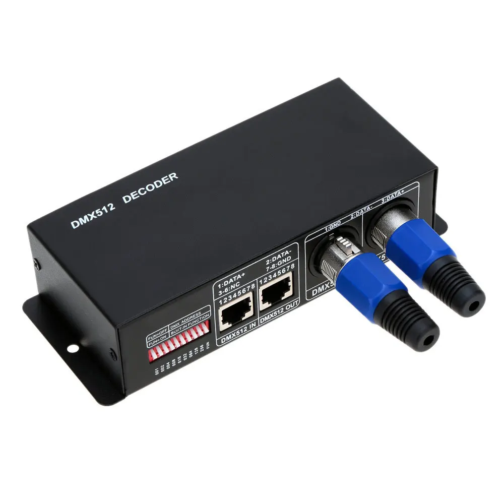 DMX512 Decoder RGB LED Controller DC 12V 24V 24A DMX to PWM Converter Controller for RGB LED Strips Project Stage Master Console
DMX512 Decoder RGB LED Controller DC 12V 24V 24A DMX to PWM Converter Controller for RGB LED Strips Project Stage Master Console