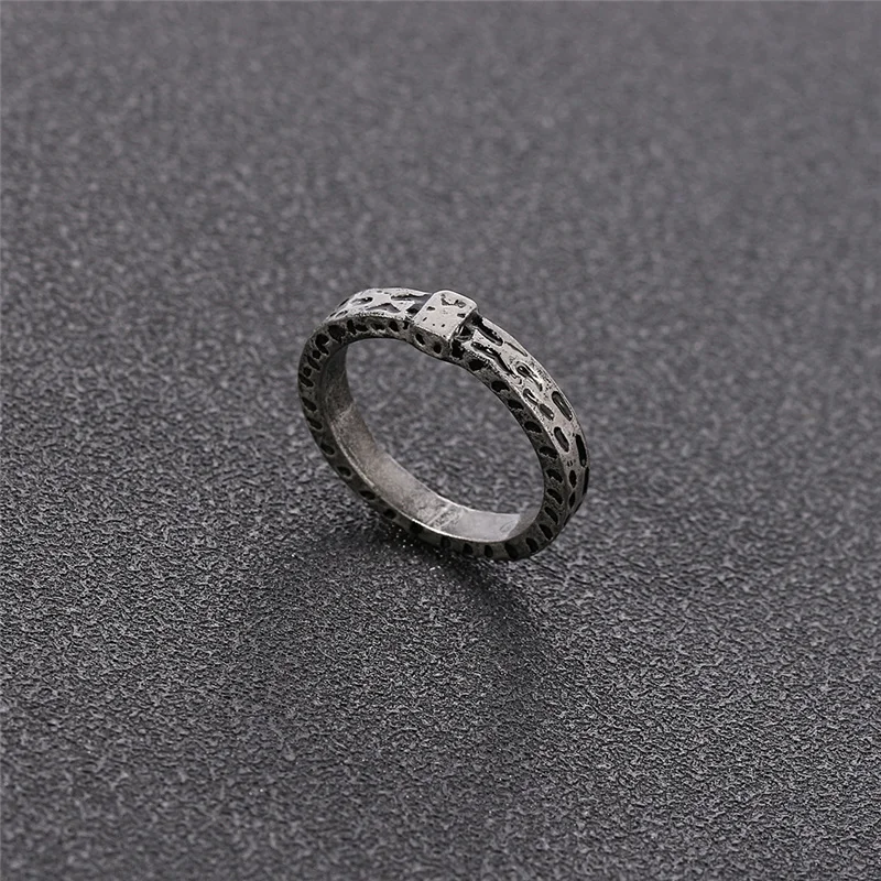 Bague de bande rétro sur le thème Outlander pour hommes et femmes, série télévisée vintage A, bijoux de mariage à la mode, vente en gros 2