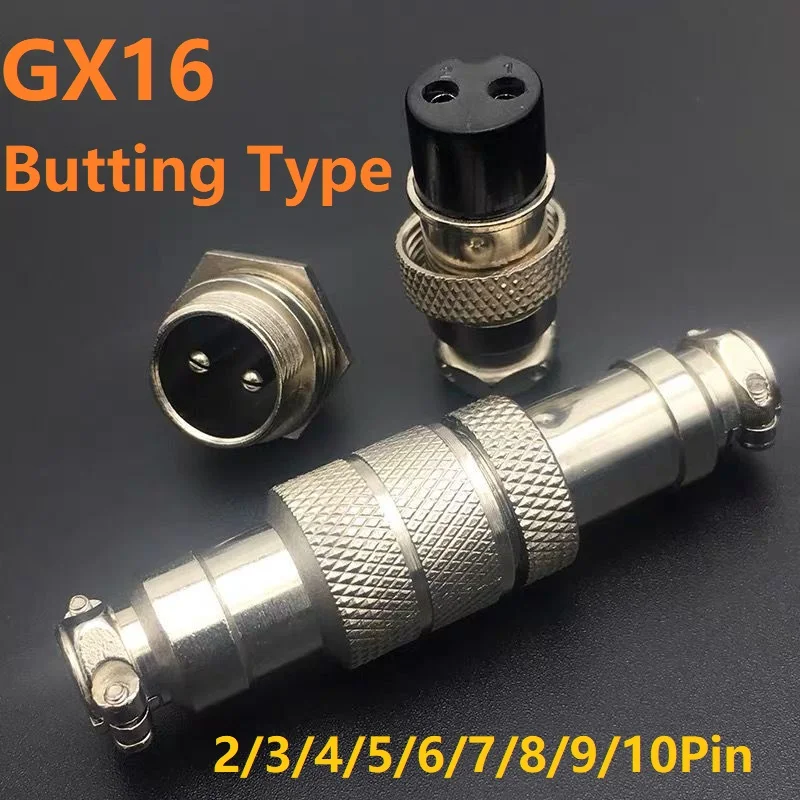 Комплект контактов GX16 2P/3P/4P/5P/6P/7P/8P/9P/10Pin авиационное круглое гнездо