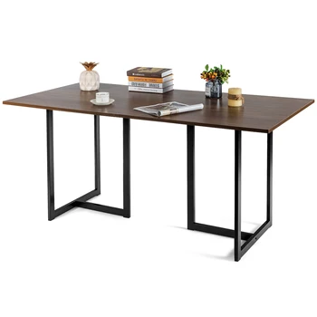 Costway 63'' Industrial Dining Table Rectangular Kitchen Table 6 Person with Metal Frame
Costway 63'' Industrial Dining Table Rectangular Kitchen Table 6 Person with Metal Frame