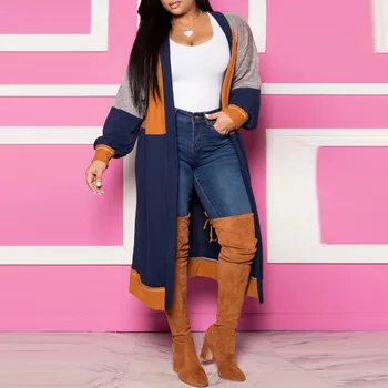 2020 Thin Imitation Cashmere Cardigan Sweater Women Coats Autumn Casual Coat Plus Size African Fashion Loose Patchwork Outwear
2020 Thin Imitation Cashmere Cardigan Sweater Women Coats Autumn Casual Coat Plus Size African Fashion Loose Patchwork Outwear