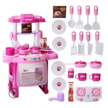 Children's kitchen toy Simulation Kitchen Cooking Utensils Play House Children's Simulation Lighting Sound Kitchen Toy Set
Children's kitchen toy Simulation Kitchen Cooking Utensils Play House Children's Simulation Lighting Sound Kitchen Toy Set