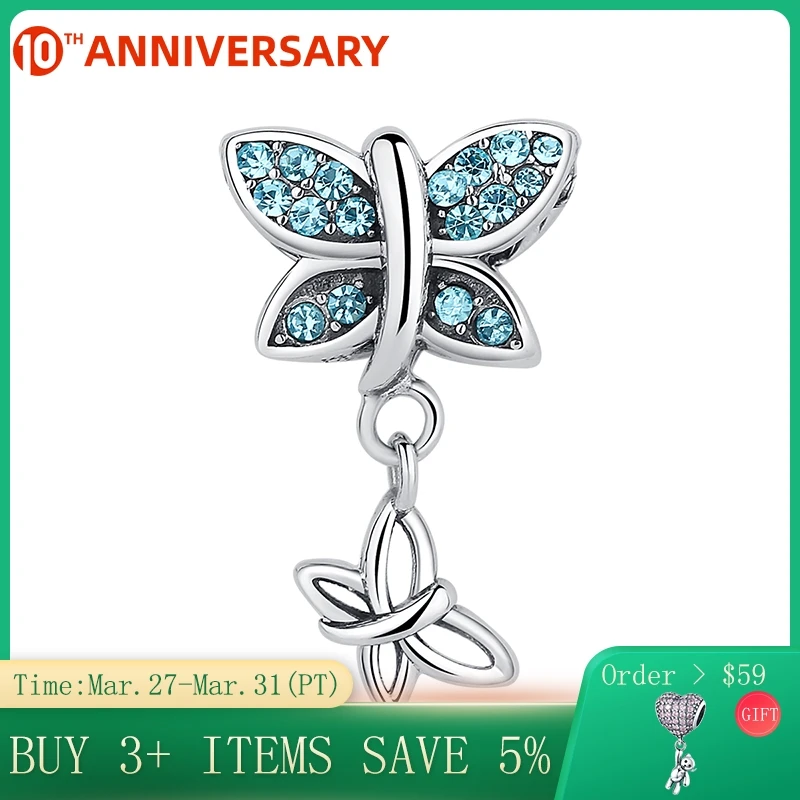 CodeMonkey Spring Collection 925 Sterling Silver Blue Crystals Butterfly Pendants Charm fit Bracelets CMC030
CodeMonkey Spring Collection 925 Sterling Silver Blue Crystals Butterfly Pendants Charm fit Bracelets CMC030