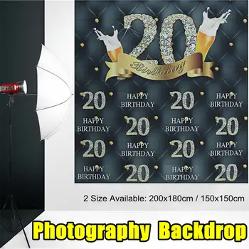 20th Happy Birthday Photography Background Backdrop Smooth Muslin Background Vinyl Cloth For Party Banners Photo Studio Video
20th Happy Birthday Photography Background Backdrop Smooth Muslin Background Vinyl Cloth For Party Banners Photo Studio Video