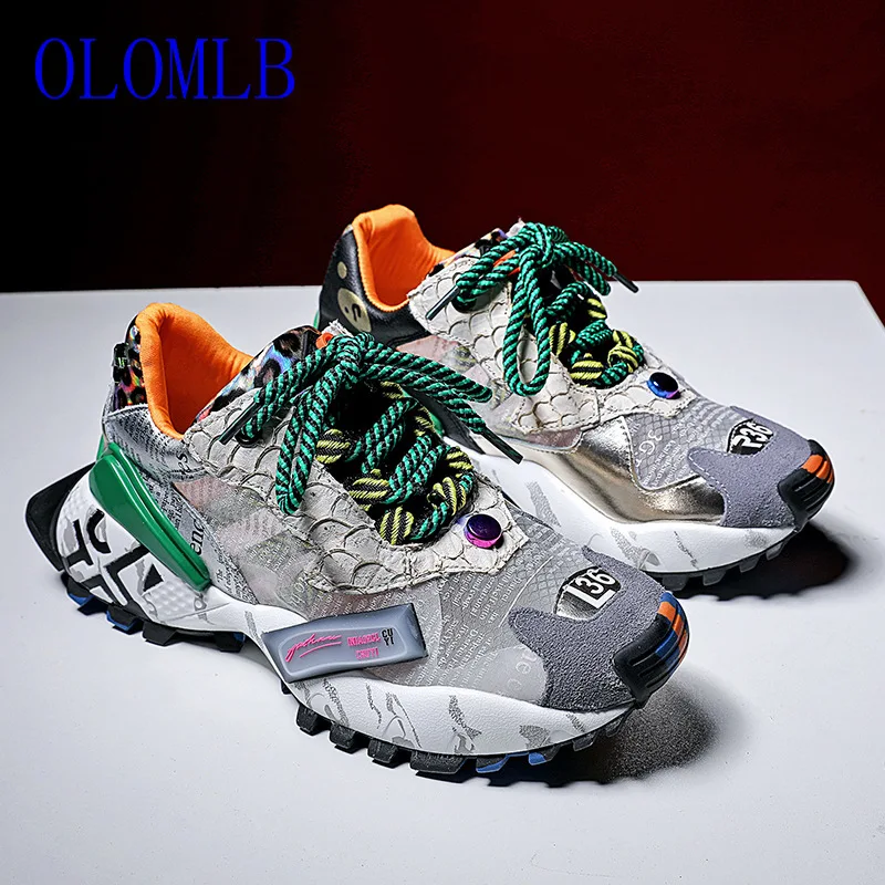 OLOMLB 2019 New Women Sneakers Fashion Comfortable Casual Dad Shoes Sequins Girl Graffiti Breathable Platform Shoes Woman
OLOMLB 2019 New Women Sneakers Fashion Comfortable Casual Dad Shoes Sequins Girl Graffiti Breathable Platform Shoes Woman