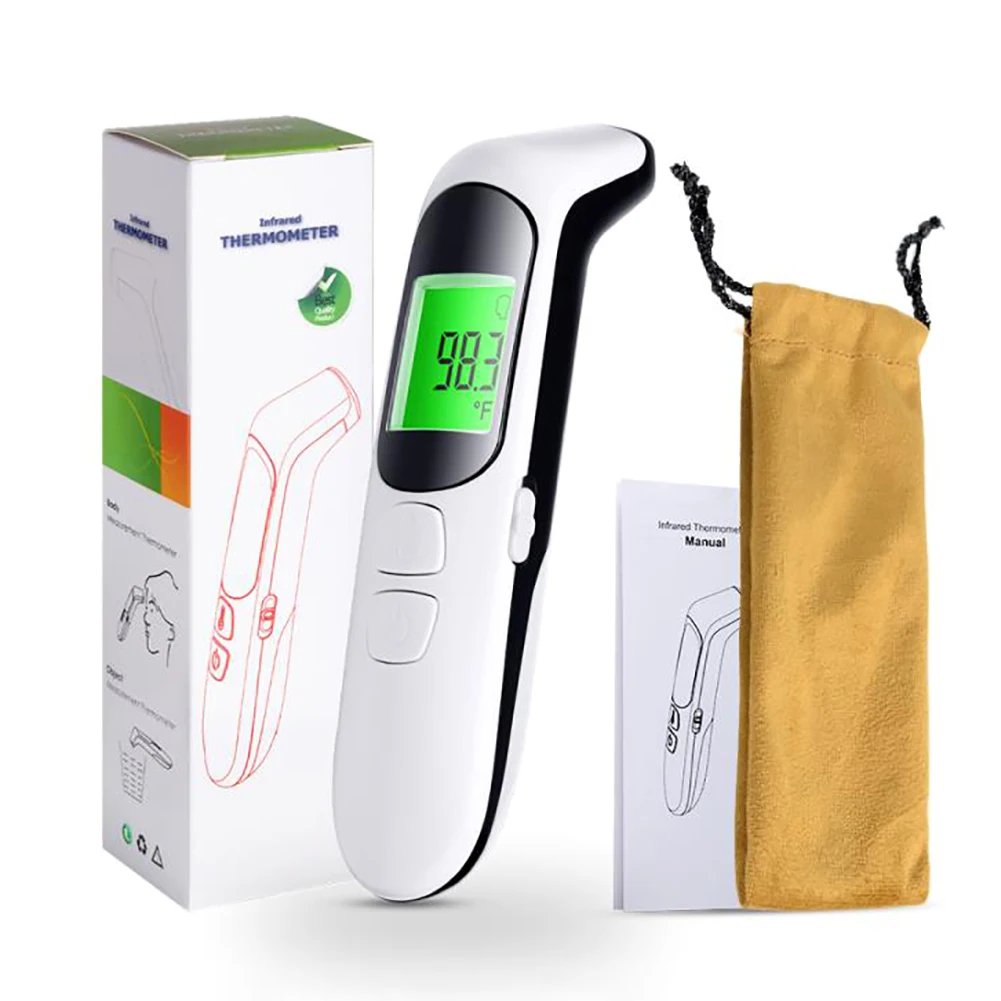 1 Pcs LCD Forehead Body Temperature Meter Backlight Digital Non-contact IR Infrared Thermometer with Automatic Shutdown Function
1 Pcs LCD Forehead Body Temperature Meter Backlight Digital Non-contact IR Infrared Thermometer with Automatic Shutdown Function