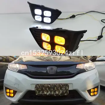 LED DRL Turn Indicator Signal Daytime Running Fog lights Fit For Honda Fit 14-16
LED DRL Turn Indicator Signal Daytime Running Fog lights Fit For Honda Fit 14-16