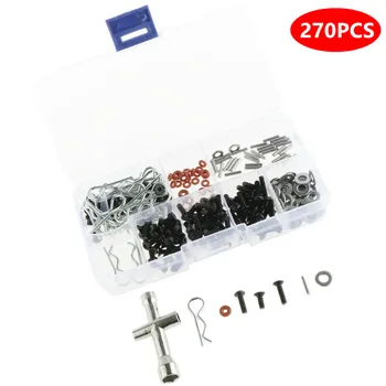 270pcs/Set Special Repair DIY Tools And Screws Box Set Flat/Round Head Screw Hexagon Wrench Kit For 1/10 HSP RC Car
270pcs/Set Special Repair DIY Tools And Screws Box Set Flat/Round Head Screw Hexagon Wrench Kit For 1/10 HSP RC Car