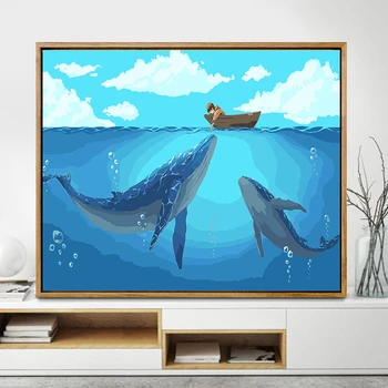 Whale Play Paintings By Numbers DIY Pictures Oil Coloring By Numbers Set Gift Drawing By Numbers Canvas Decor New Arrivals
Whale Play Paintings By Numbers DIY Pictures Oil Coloring By Numbers Set Gift Drawing By Numbers Canvas Decor New Arrivals