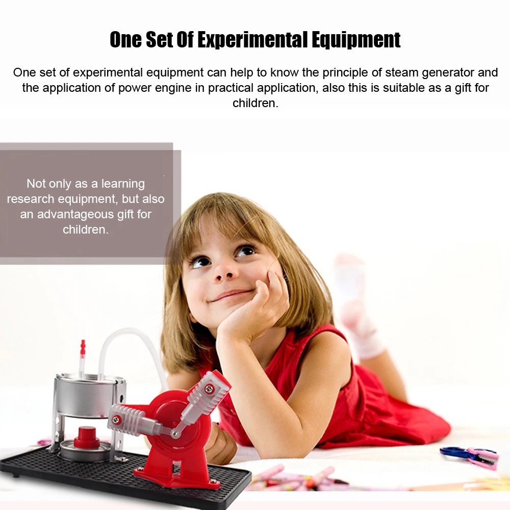 

Steam Engine Model Kit LED Generator Learning Power Engine Experimental Equipment For School Educational Equipment