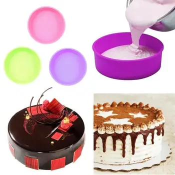 25×5cm Silicone Cake Round Shape Mold Kitchen Bakeware DIY Desserts 3 Colors Baking Mold Mousse Cake Moulds Pan Baking Tools
25×5cm Silicone Cake Round Shape Mold Kitchen Bakeware DIY Desserts 3 Colors Baking Mold Mousse Cake Moulds Pan Baking Tools