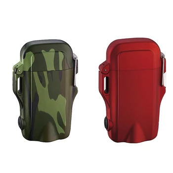 New 2 Set Outdoor Camping Hiking Waterproof Windproof USB Rechargeable Electric Lighter Led Lights with Lanyard, Camouflage & Re 
New 2 Set Outdoor Camping Hiking Waterproof Windproof USB Rechargeable Electric Lighter Led Lights with Lanyard, Camouflage & Re