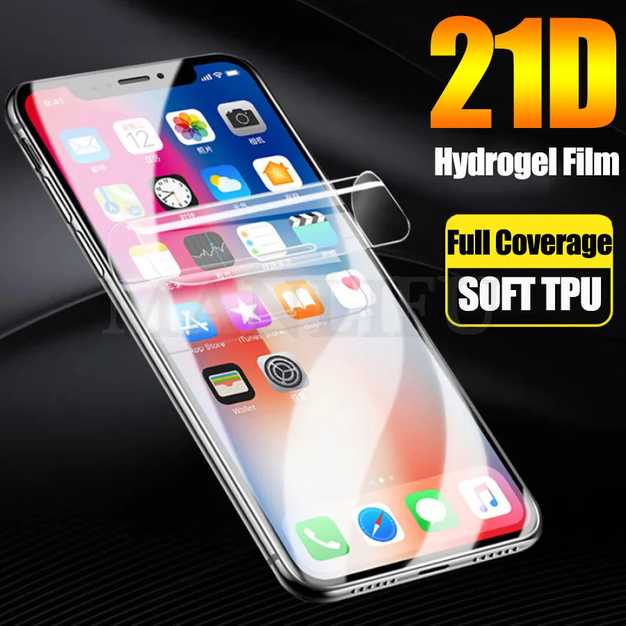 21D Front Back Soft Hydrogel Silicone TPU Film For apple iPhone XS Max XR iphone X 7 8 6S Plus Screen Protector Protective Film
21D Front Back Soft Hydrogel Silicone TPU Film For apple iPhone XS Max XR iphone X 7 8 6S Plus Screen Protector Protective Film
