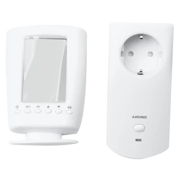 TS-2000 Programmable Wireless Thermostat Socket White Lcd Home ligent Temperature Control Socket New Design EU Plug
TS-2000 Programmable Wireless Thermostat Socket White Lcd Home ligent Temperature Control Socket New Design EU Plug