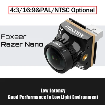 Foxeer Razer NANO FPV Camaera 1200TVL 1/3 CMOS 1.8mm M8 Lens 4:3 16:9 PAL NTSC Optional DC 4.5V-7V
Foxeer Razer NANO FPV Camaera 1200TVL 1/3 CMOS 1.8mm M8 Lens 4:3 16:9 PAL NTSC Optional DC 4.5V-7V