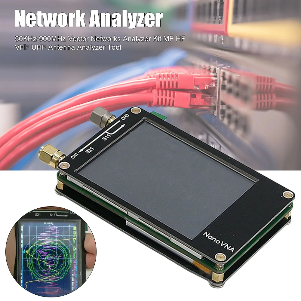 Novel 50KHz-900MHz Vector Networks Analyzer Kit MF HF VHF UHF Antenna Analyzer Tool Shipping
Novel 50KHz-900MHz Vector Networks Analyzer Kit MF HF VHF UHF Antenna Analyzer Tool Shipping