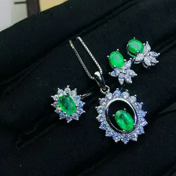 MEIBAPJ NATURAL COLUMBIA EMERALD GEMSTONE FLOWER JEWELRY SET REAL 925 STERLING SILVER GREEN STONE WEDDING JEWELRY FOR WOMEN
MEIBAPJ NATURAL COLUMBIA EMERALD GEMSTONE FLOWER JEWELRY SET REAL 925 STERLING SILVER GREEN STONE WEDDING JEWELRY FOR WOMEN