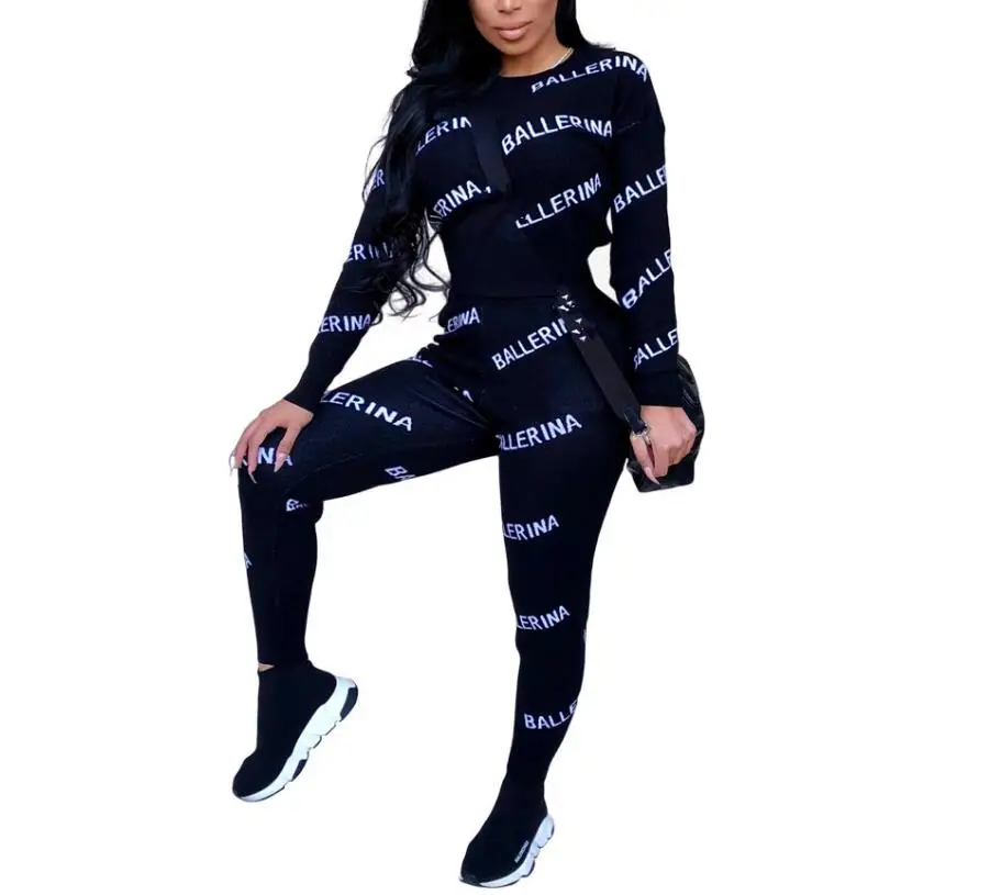 JOYINPARTY Full Sleeve Winter tracksuit Women Set O-Neck Letter Print Sporting Lady fashion sexy two pieces suits casual Overall
JOYINPARTY Full Sleeve Winter tracksuit Women Set O-Neck Letter Print Sporting Lady fashion sexy two pieces suits casual Overall