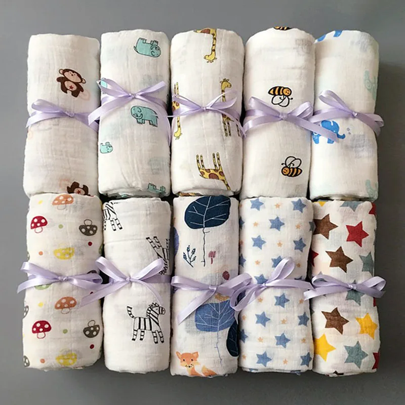 1PC Muslin 100% Cotton Newborn Swaddles Soft Baby Boy Girls Blankets Bath Gauze Infant Wrap Sleepsack Stroller Cover Play Mat
1PC Muslin 100% Cotton Newborn Swaddles Soft Baby Boy Girls Blankets Bath Gauze Infant Wrap Sleepsack Stroller Cover Play Mat