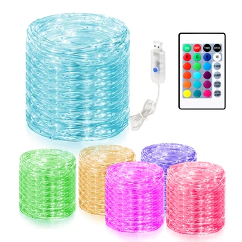 Fairy Lights Battery Operated 100LED String Lights Remote Control Timer Twinkle String Lights 8 Modes 16.4 Feet Firefly Lights
Fairy Lights Battery Operated 100LED String Lights Remote Control Timer Twinkle String Lights 8 Modes 16.4 Feet Firefly Lights