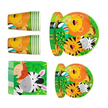 1 Set Animal Tableware Kit Cartoon Animal Theme Tableware Kit Jungle Animal Tableware Napkin Set Disposable Birthday Party Suppl
1 Set Animal Tableware Kit Cartoon Animal Theme Tableware Kit Jungle Animal Tableware Napkin Set Disposable Birthday Party Suppl
