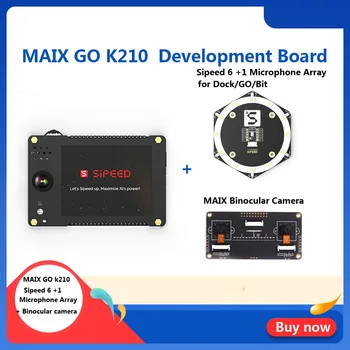 MAIX GO K210 Development Board AI Artificial Intelligence M12 Ultra OpenMV sipeed with Binocular Camera and Microphone Array
MAIX GO K210 Development Board AI Artificial Intelligence M12 Ultra OpenMV sipeed with Binocular Camera and Microphone Array