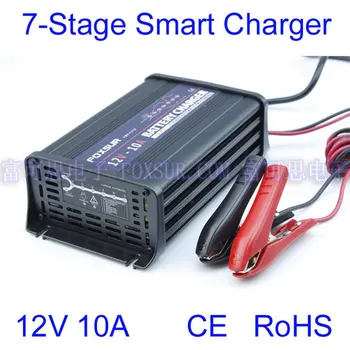 FOXSUR 12V 10A Car Automatic Battery Charger 7-Stage Smart Lead Acid Pulse Repair Battery Charger MCU Maintainer Charger
FOXSUR 12V 10A Car Automatic Battery Charger 7-Stage Smart Lead Acid Pulse Repair Battery Charger MCU Maintainer Charger
