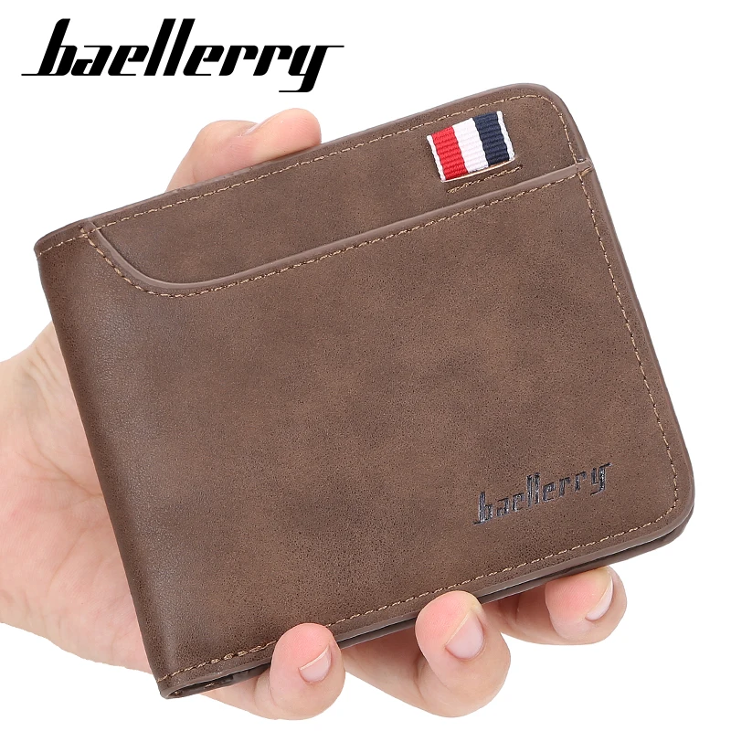 Men Retro Frosted PU Leather Wallet three Fold Male Purse Credit Card Holder Solid Color Short Wallet purse Carteria 056-D9152 
Men Retro Frosted PU Leather Wallet three Fold Male Purse Credit Card Holder Solid Color Short Wallet purse Carteria 056-D9152