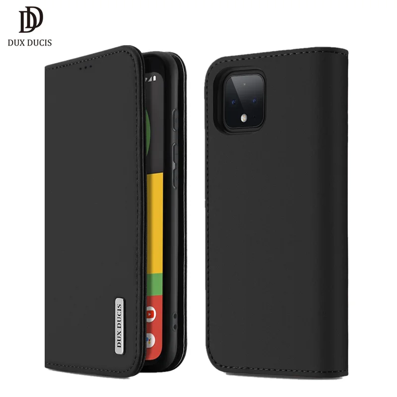 Роскошный флип чехол из натуральной кожи для Google Pixel 4 XL 4XL бумажник с подставкой и