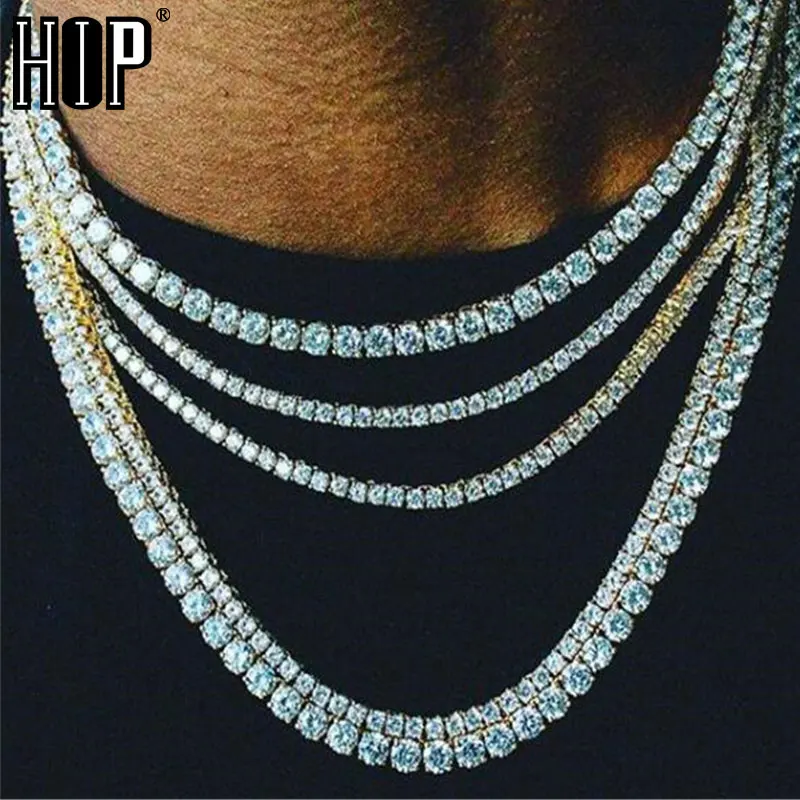 Hip Hop 3/4/5 MM Bling Iced Out Chain 1 Row Tennis Chain AAA CZ Stone Gold Cubic Zircon Necklaces For Men Jewelry
Hip Hop 3/4/5 MM Bling Iced Out Chain 1 Row Tennis Chain AAA CZ Stone Gold Cubic Zircon Necklaces For Men Jewelry