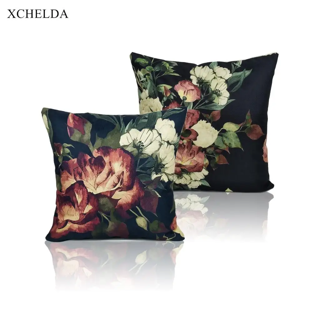 Cushion Covers Decorative Pillows Case 45*45 Floral Linen Pillowcases Car Seat Bed Home Decoration for Sofa fundas cojins
Cushion Covers Decorative Pillows Case 45*45 Floral Linen Pillowcases Car Seat Bed Home Decoration for Sofa fundas cojins