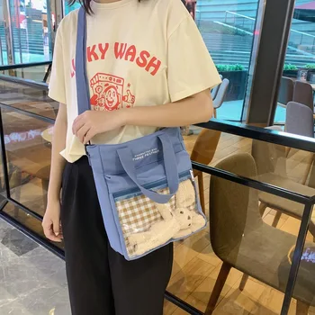 Canvas Bag Women's Messenger Bag Japanese Plaid Large Capacity 2020 New Style Fashion Student Work Ins Wind Shoulder Bag
Canvas Bag Women's Messenger Bag Japanese Plaid Large Capacity 2020 New Style Fashion Student Work Ins Wind Shoulder Bag