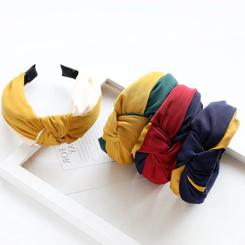Haimeikang Korean Version Headband Autumn and Winter Models Head Hoop Simple Fabric Contrast Color Bow Wide-brimmed Tiaras
Haimeikang Korean Version Headband Autumn and Winter Models Head Hoop Simple Fabric Contrast Color Bow Wide-brimmed Tiaras