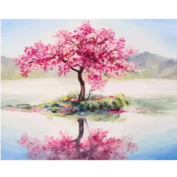 GATYZTORY Painting by numbers Peach Tree Reflection 60x75cm DIY Drawing By Numbers Frameless Home Decor Digital Painting
GATYZTORY Painting by numbers Peach Tree Reflection 60x75cm DIY Drawing By Numbers Frameless Home Decor Digital Painting