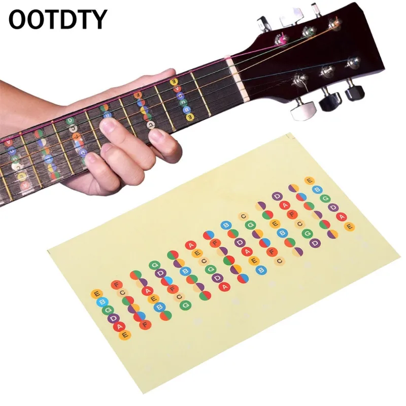 OOTDTY Guitar Accessories Scale Sticker Neck Fingerboard Fret Board Note Learn Practice suit for guitar
OOTDTY Guitar Accessories Scale Sticker Neck Fingerboard Fret Board Note Learn Practice suit for guitar