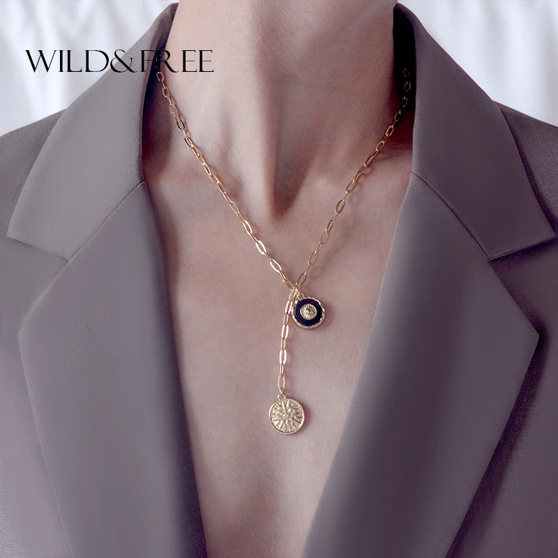 Wild&Free Boho Gold Link Chain Coin Pendant Necklaces For Women Green Stone Chocker Necklace 2019 Collier Female Party Jewelry
Wild&Free Boho Gold Link Chain Coin Pendant Necklaces For Women Green Stone Chocker Necklace 2019 Collier Female Party Jewelry