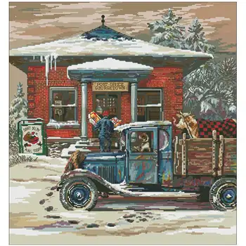 Christmas Village Post Office patterns Counted Cross Stitch 11CT 14CT 18CT DIY Cross Stitch Kits Embroidery Needlework Sets
Christmas Village Post Office patterns Counted Cross Stitch 11CT 14CT 18CT DIY Cross Stitch Kits Embroidery Needlework Sets