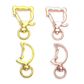 5Pcs Cat Moon Shape Metal Snap Hook Lobster Clasps Lanyard Keyring Keychain DIY
5Pcs Cat Moon Shape Metal Snap Hook Lobster Clasps Lanyard Keyring Keychain DIY