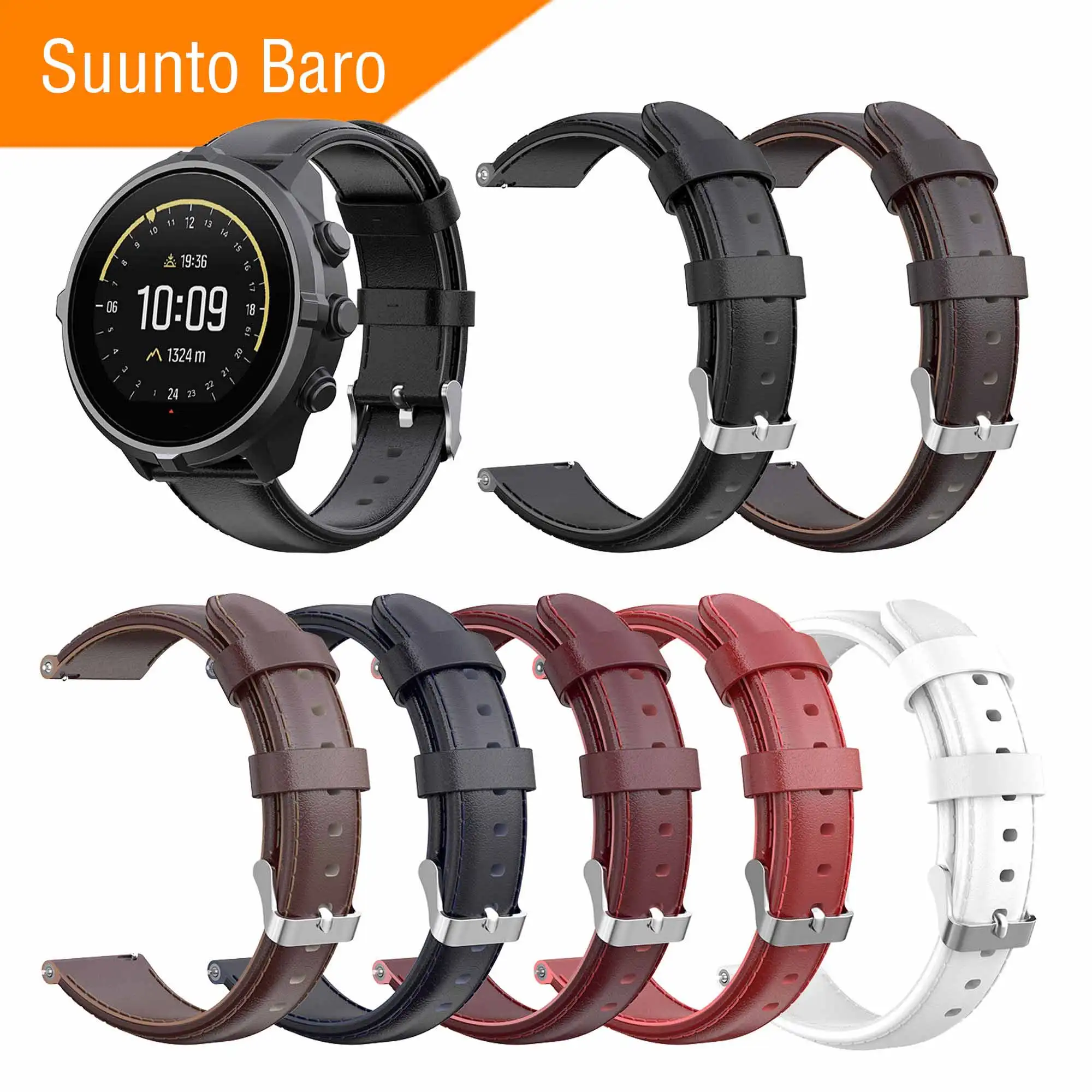 Mijobs Leather Strap for Sunnto Baro Smart Watch Genuine Leather Watchband Replacement Wrist Strap for Sunnto Baro Accessories
Mijobs Leather Strap for Sunnto Baro Smart Watch Genuine Leather Watchband Replacement Wrist Strap for Sunnto Baro Accessories