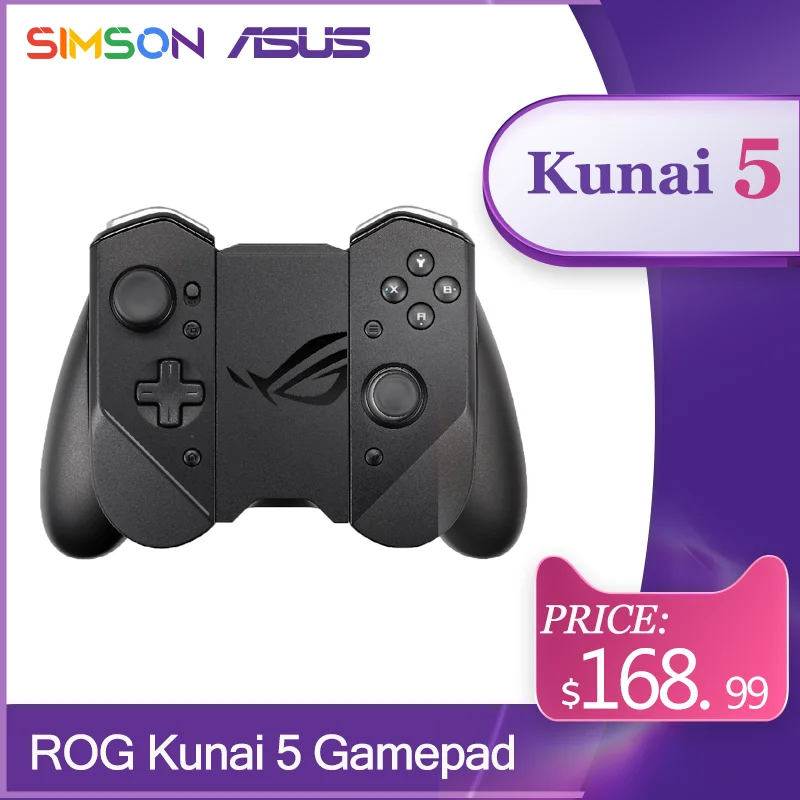 ASUS ROG Kunai 5 Gamepad Game Controller Support 200+ games on Google Play Store 2.4Ghz USB Bluetooth Receiver For Phone | Мобильные