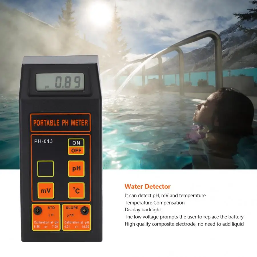 Монитор качества воды 3 в 1 Профессиональный цифровой Ручной ORP/PH измеритель