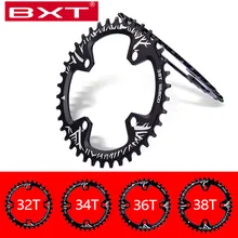 Nowa korba rowerowa 96BCD okrągły kształt 32 T/34 T/36 T/38 T MTB łańcuch rowerowy koło rowerowe koło korba pojedyncza płyta(China)