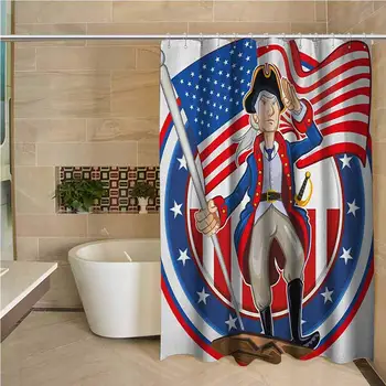 United States Precision Custom Shower Curtain American Patriot Emblem Cartoon Style Fourth of July Design Country History Modern
United States Precision Custom Shower Curtain American Patriot Emblem Cartoon Style Fourth of July Design Country History Modern