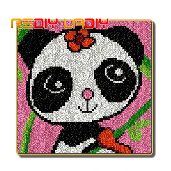 Latch Hook Rug Kits Crocheting Carpet Rug Pink Panda Acrylic Yarn Printed Color Canvas Cushion Mat Crochet Tapestry Sofa Decor
Latch Hook Rug Kits Crocheting Carpet Rug Pink Panda Acrylic Yarn Printed Color Canvas Cushion Mat Crochet Tapestry Sofa Decor