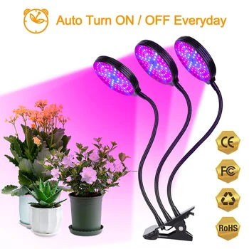 Plant Grow Light Waterproof Full Spectrum LED Grow Lights for Indoor Plants with Timer Switch Modes Adjustable with Desk Clip
Plant Grow Light Waterproof Full Spectrum LED Grow Lights for Indoor Plants with Timer Switch Modes Adjustable with Desk Clip