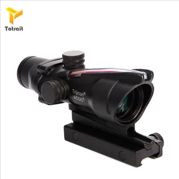 TOtrait Hunting Riflescope ACOG 4X32 Real Fiber Optics Red Green Illuminated Chevron Glass Etched Reticle Tactical Optical Sight 
TOtrait Hunting Riflescope ACOG 4X32 Real Fiber Optics Red Green Illuminated Chevron Glass Etched Reticle Tactical Optical Sight