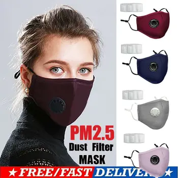 Reusable Dust-proof Masks Anti-Dust Breath Valve Facial Protective Cover Ear-loop Mask Activated Carbon PM2.5 Filter Air Pads 
Reusable Dust-proof Masks Anti-Dust Breath Valve Facial Protective Cover Ear-loop Mask Activated Carbon PM2.5 Filter Air Pads