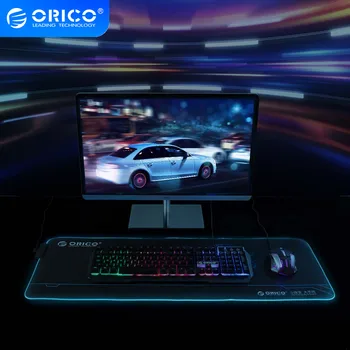 ORICO Large LED RGB Mouse Pad Mirco USB Wired Lighting Gaming Computer Backlit Mousepad Desk Keyboard Mat With LED 7 colors
ORICO Large LED RGB Mouse Pad Mirco USB Wired Lighting Gaming Computer Backlit Mousepad Desk Keyboard Mat With LED 7 colors