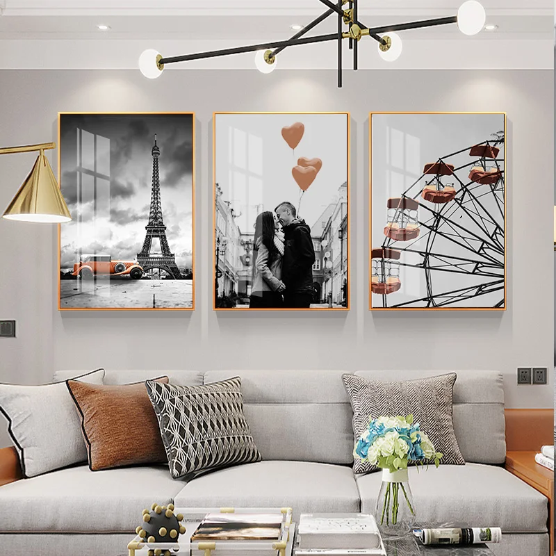 Photograph-Landscape-Picture-Home-Decor-Nordic-Canvas-Painting-Black-and-White-Style-Scenery-Orange-Color-Poster (2)